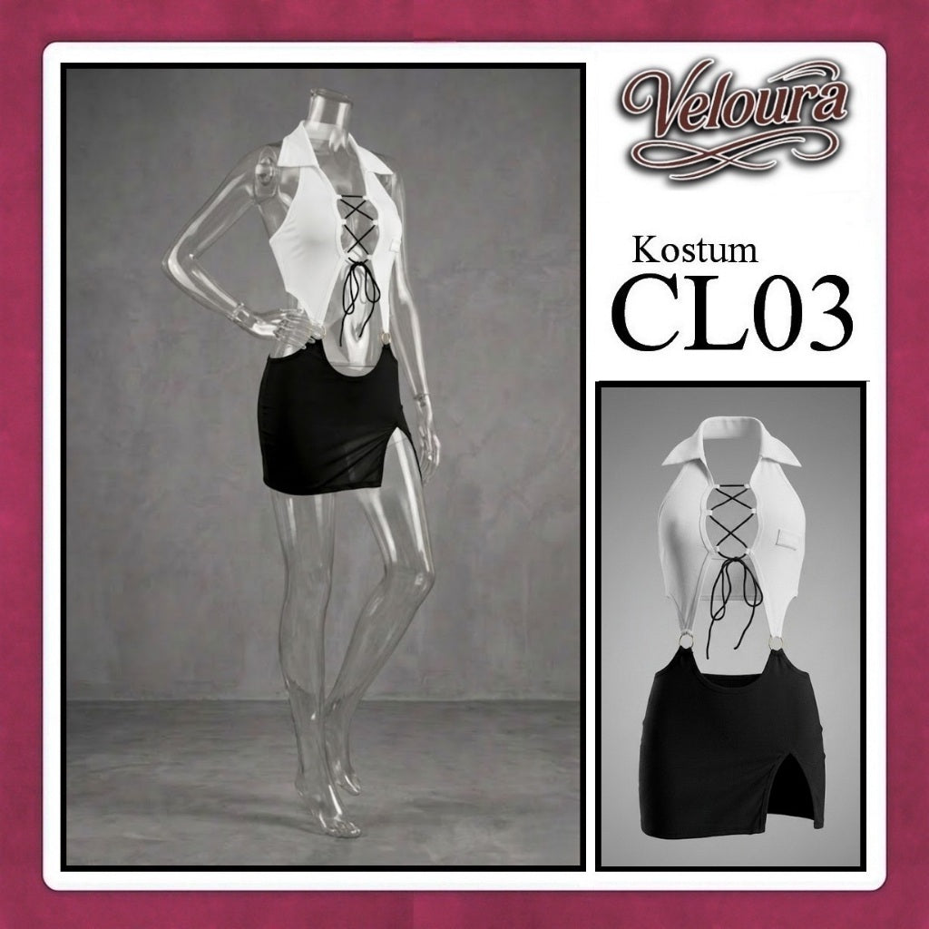 Veloura Pakaian Wanita Setelan Atas Bawah Baju Kostum Lingerie - CL03